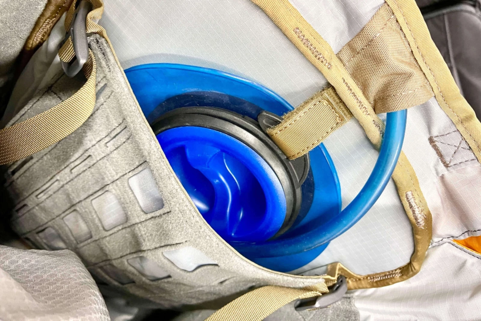 Carry hydration bladder system in your hiking backpack