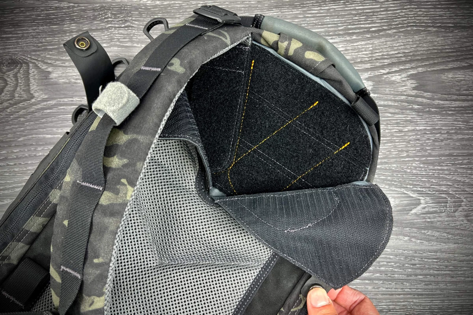 Single or dual strap it with a convertible sling backpack.