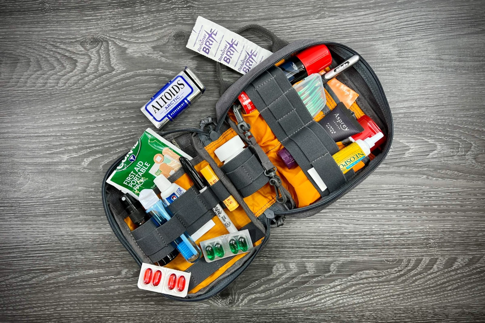 A multi - day personal toiletry bag for travel & trail